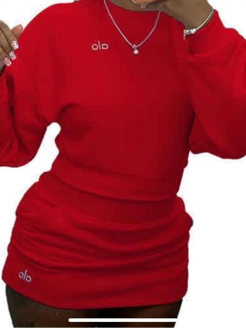 ALO Yoga Red Skirt Set
